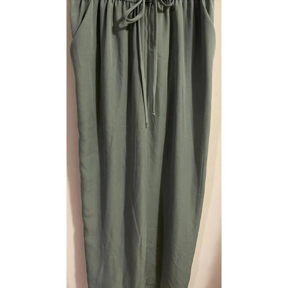 Bebop Womens Small Green Elastic Waist Pant Style Sleeveless Jumpsuit! A1388 - Picture 7 of 9